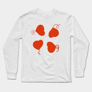Four hearts Long Sleeve T-Shirt